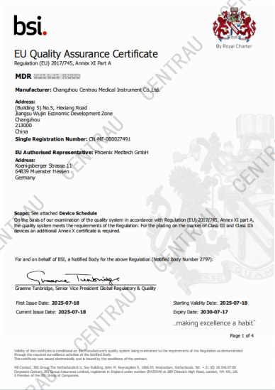Our CE Certificate